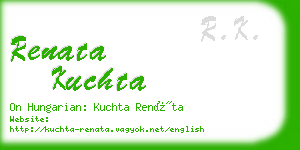 renata kuchta business card